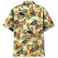Tropical Helicopter Hawaiian Shirt For Resort Trips, Coastal Parties, And Warm Weather Style