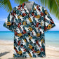 Tropical Lacrosse Hawaiian Shirt For Outdoor Adventures, Coastal Travel, And Comfortable Casual Style