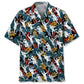 Tropical Lacrosse Hawaiian Shirt For Outdoor Adventures, Coastal Travel, And Comfortable Casual Style