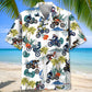 Tropical Motocross Hawaiian Shirt For Coastal Travel, Casual Events, And Comfortable Summer Wear