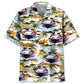 Tropical Power Boat Racing Hawaiian Shirt For Casual Weekend, Coastal Festival, And Island Inspired Style