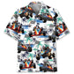 Tropical Quarter Midget Race Car Hawaiian Shirt For Summer Vacation, Beach Travel, And Casual Wear