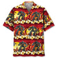 Tropical Robotic Hawaiian Shirt For Island Getaways, Outdoor Gatherings, And Comfortable Summer Wear