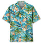Tropical Surfing Surfboard Hawaiian Shirt For Relaxed Getaway, Beachside Event, And Coastal Casual Wear