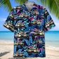 Tropical Tank Hawaiian Shirt For Summer Vacation, Beach Travel, And Casual Wear