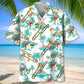 Tropical Trombone Party Hawaiian Shirt For Family Vacation, Relaxed Getaway, And Memorable Gifting