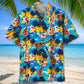 Tropical Ukulele Hawaiian Shirt For Tropical Holidays, Resort Trips, And Relaxed Coastal Style