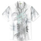 Tropical Vegetation Leaves Beach Vacation Hawaiian Shirt For Summer Vacation, Beach Travel, And Casual Wear