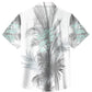Tropical Vegetation Leaves Beach Vacation Hawaiian Shirt For Summer Vacation, Beach Travel, And Casual Wear
