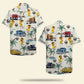 Island Summer Trucker Duck Aloha Truck Pattern Hawaiian Shirt For Beach Days, Summer Outings, And Thoughtful Gift Giving