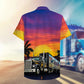 Island Trucker Haul Trucking Adventure Aloha Hawaiian Shirt For Summer Vacation, Beach Travel, And Casual Wear