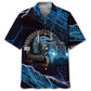 Trucker Light Hawaiian Shirt For Resort Trips, Coastal Parties, And Warm Weather Style