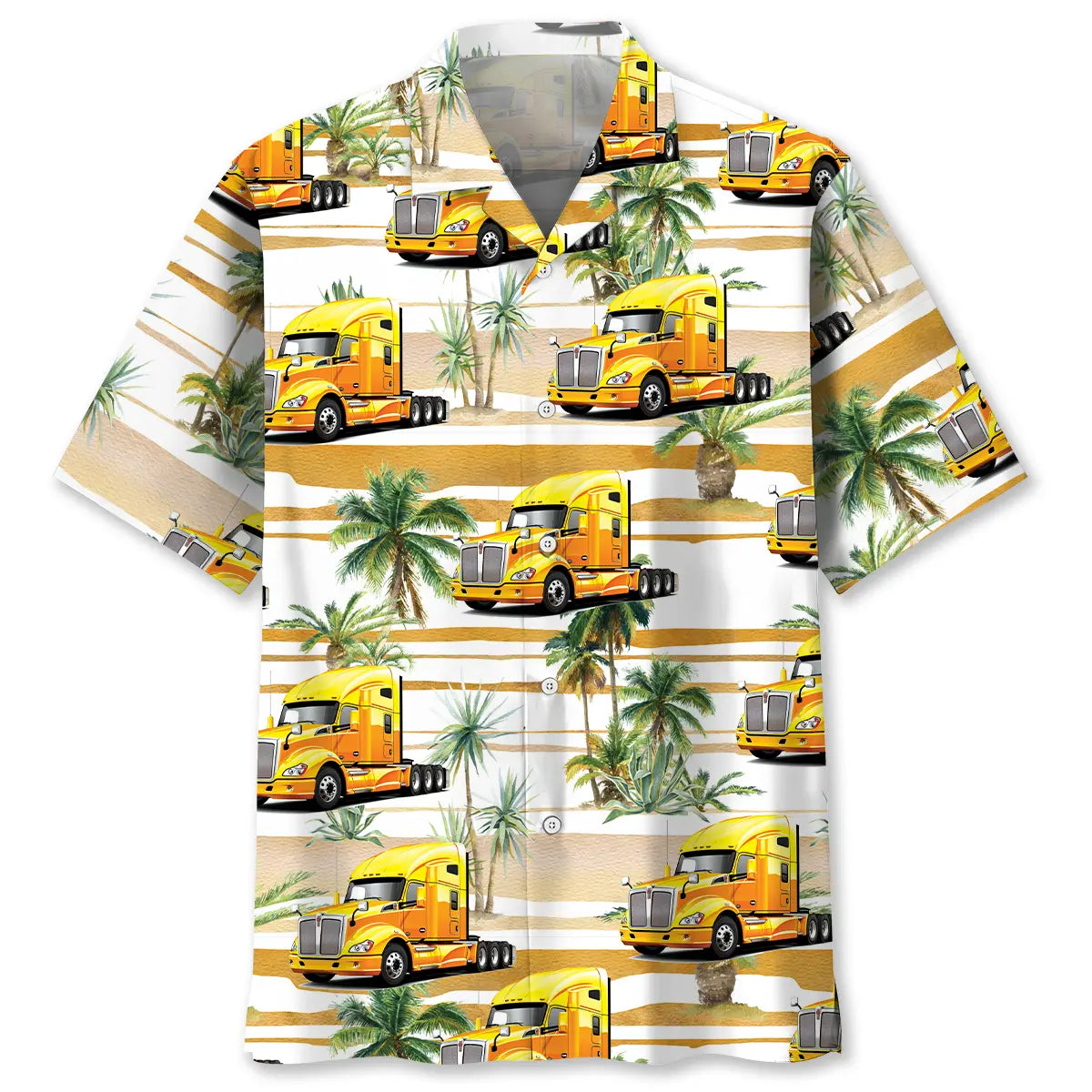 Trucker Tropical Hawaiian Shirt For Tropical Holiday And Thoughtful Gifting