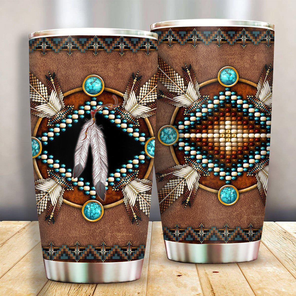 Native American Sign Nature 20 Oz Tumbler For Coffee Travel And Daily Drinks