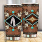 Native American Sign Nature With Brown 20 Oz Tumbler For Coffee Travel And Daily Drinks