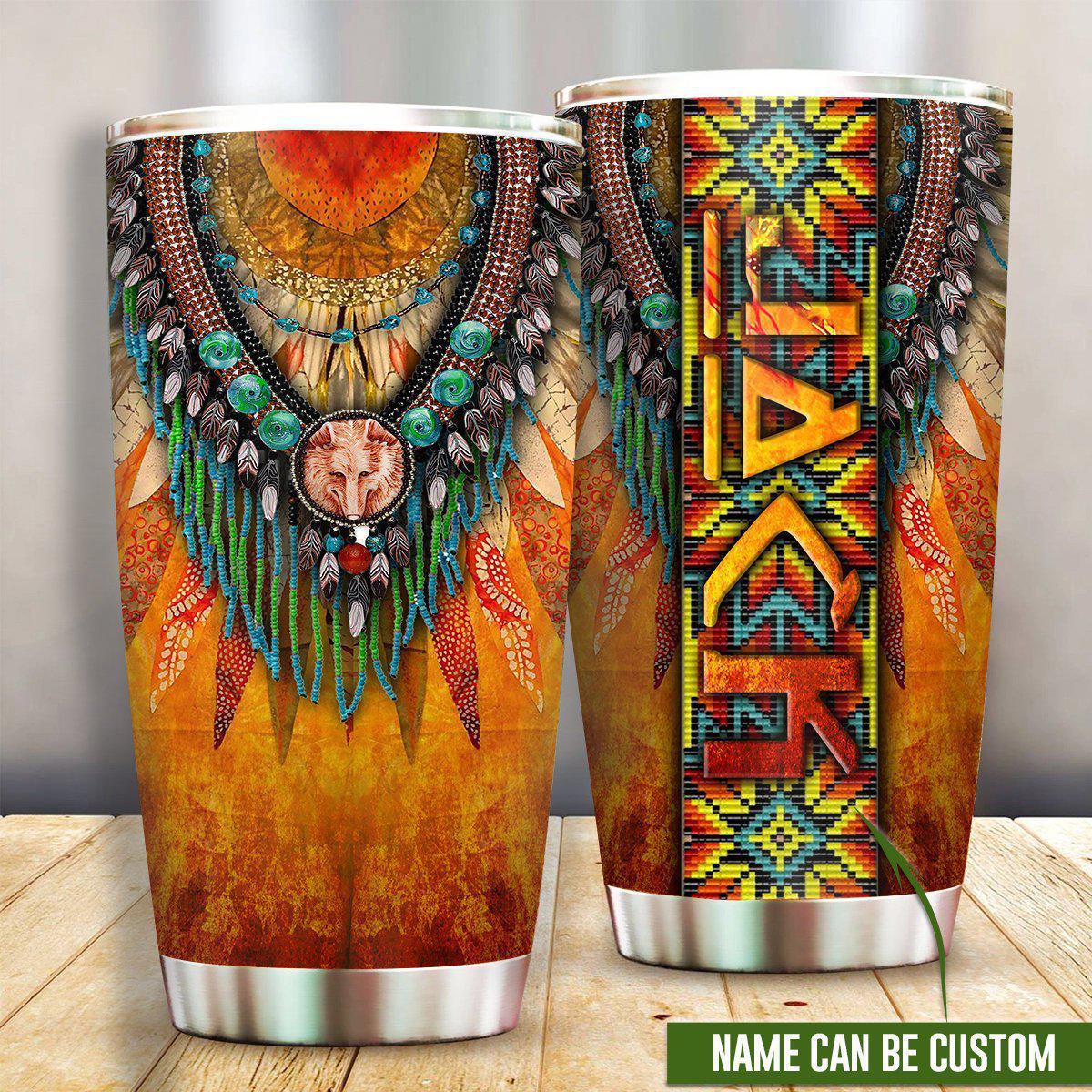 Native American Lover Sunset Personalized 20 Oz Tumbler For Coffee Travel And Daily Drinks