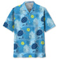 Tropical Turtle Family Hawaiian Shirt For Summer Vacation, Beach Travel, And Casual Wear