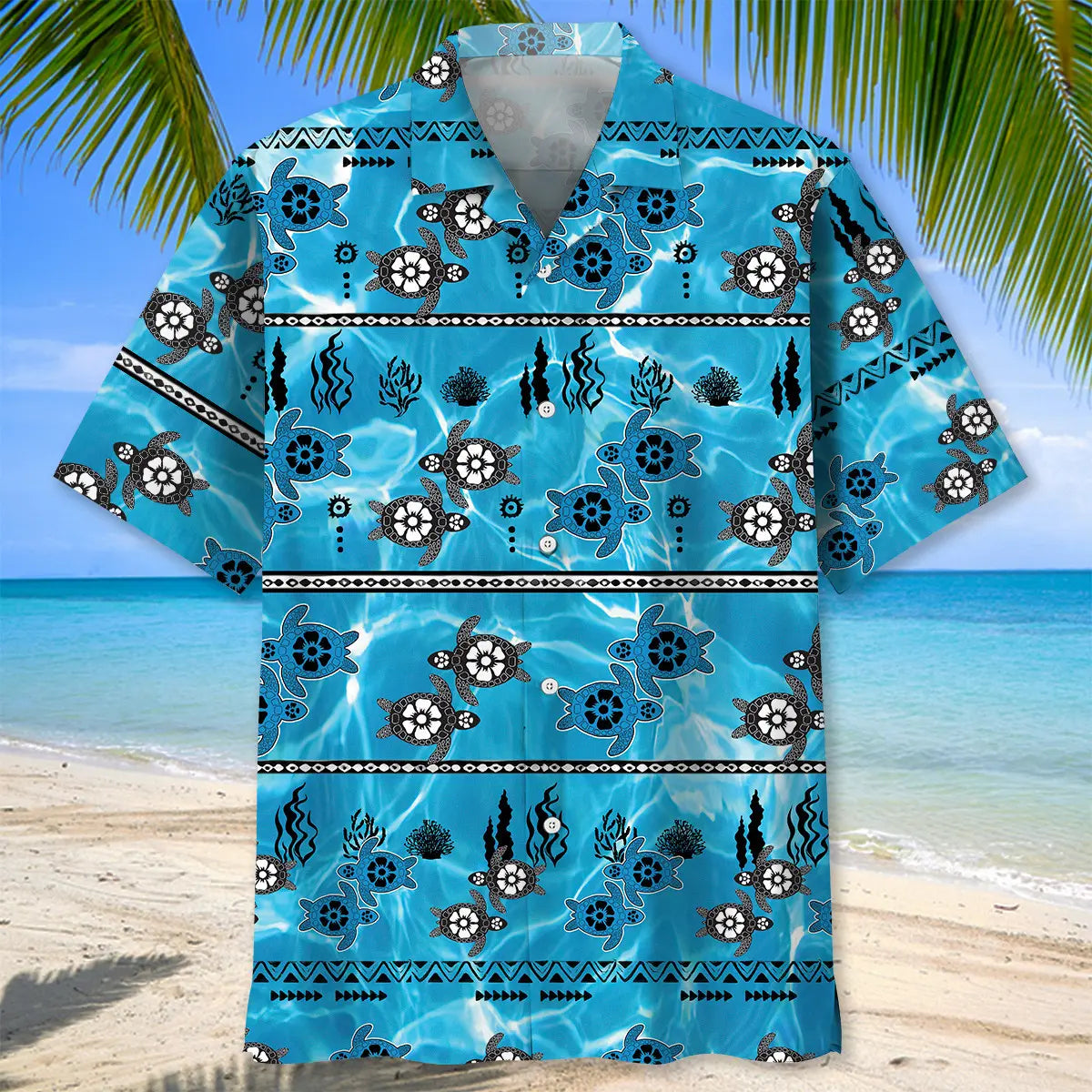 Turtle Light Hawaiian Shirt For Coastal Getaways, Outdoor Gatherings, And Thoughtful Gift Giving