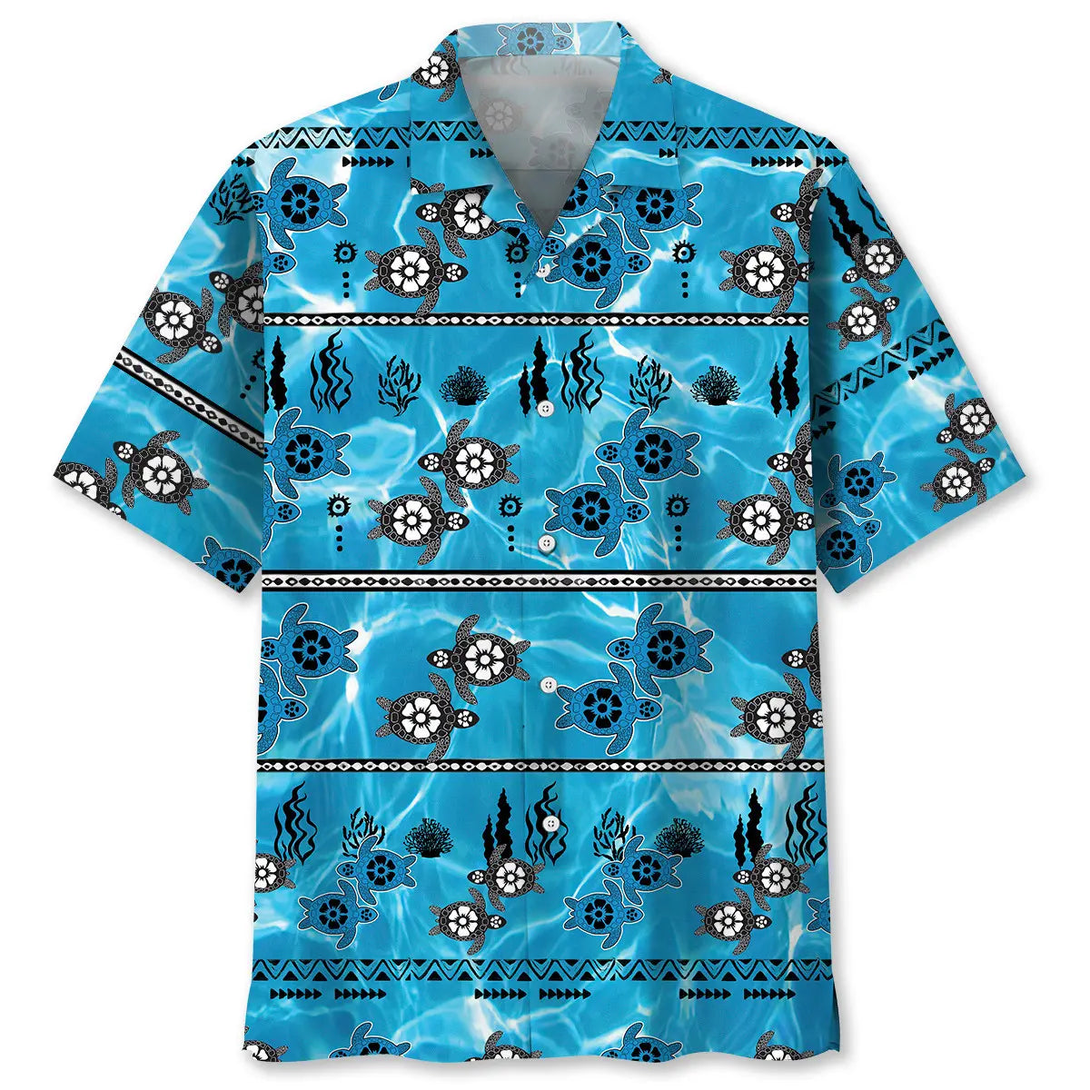 Turtle Light Hawaiian Shirt For Coastal Getaways, Outdoor Gatherings, And Thoughtful Gift Giving