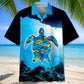 Turtle Ocean Hawaiian Shirt For Tropical Holidays, Outdoor Gatherings, And Everyday Comfort