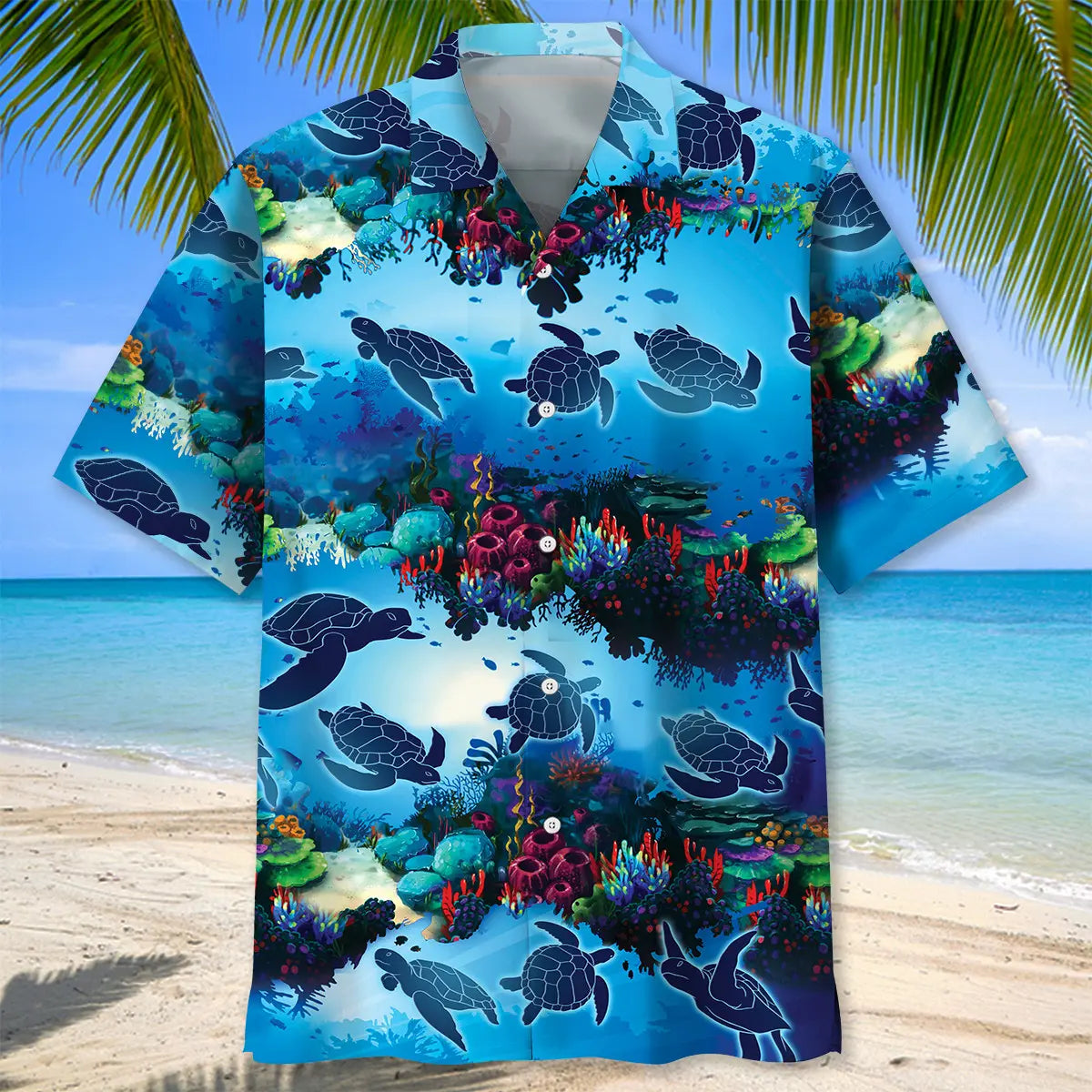 Turtle Ocean Hawaiian Shirt For Beach Days, Summer Outings, And Thoughtful Gift Giving