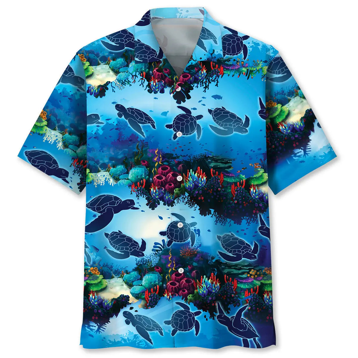 Turtle Ocean Hawaiian Shirt For Beach Days, Summer Outings, And Thoughtful Gift Giving