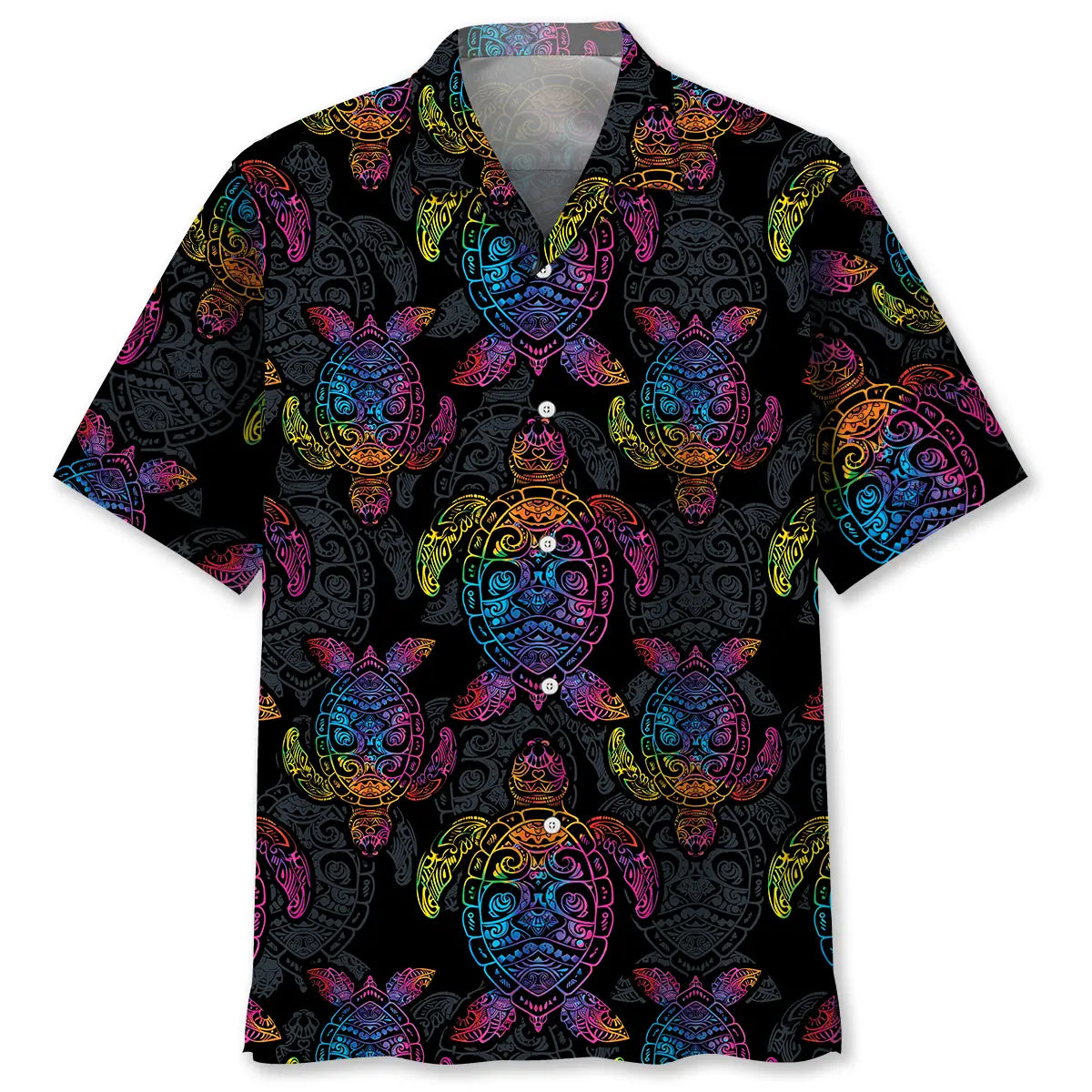 Turtle Polynesian Hawaiian Shirt For Summer Gathering And Travel Ready Style