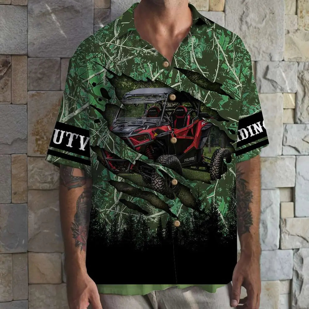 Island Summer Utv Riding Aloha Car Hawaiian Shirt For Beach Days, Summer Outings, And Thoughtful Gift Giving