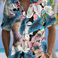 Summer Vegetation Animal Parrot Beach Vacation Hawaiian Shirt For Animal Lovers, Beach Travel, And Casual Summer Style