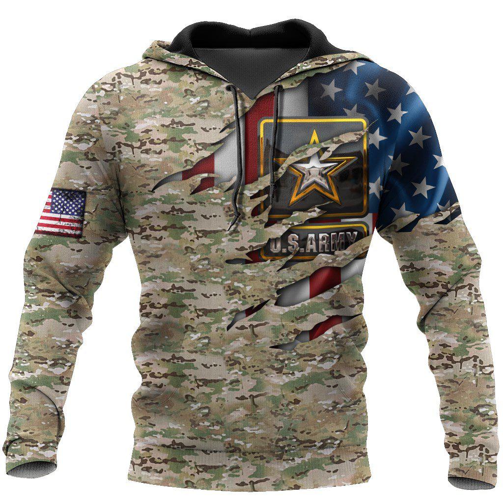 Veteran Army Tribute Hoodie For Service Tributes Outdoor Travel And Comfortable Outfits