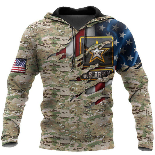 Veteran Army Tribute Hoodie For Service Tributes Outdoor Travel And Comfortable Outfits