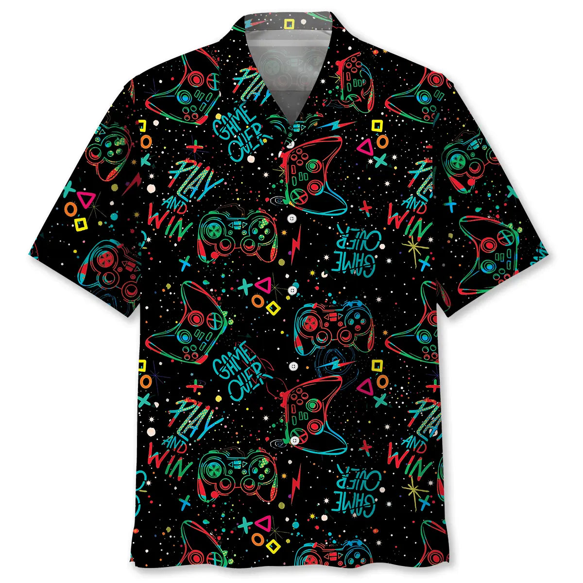 Video Game Christmas Hawaiian Shirt For Island Vacations, Resort Wear, And Relaxed Seasonal Style