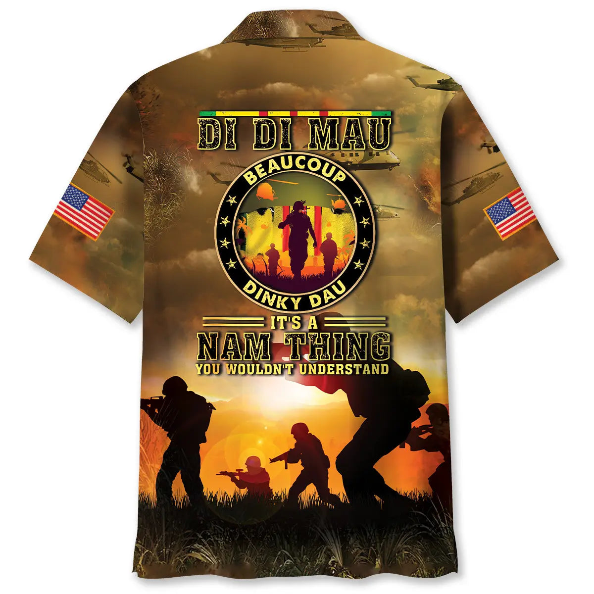 Vietnam Veteran Heritage Hawaiian Shirt For Tropical Holiday, Beach Travel, And Thoughtful Gifting