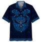 Viking Raven Hawaiian Shirt For Summer Vacation, Beach Travel, And Casual Wear