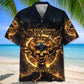 Viking Skull Flames Hawaiian Shirt
