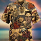 Viking Warrior Hawaiian Shirt With All Over Print For Beach Parties Vacation Travel And Relaxed Casual Style