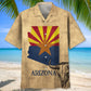 Vintage Arizona State Hawaiian Shirt For Relaxed Getaway, Casual Weekend, And Vacation Outfit