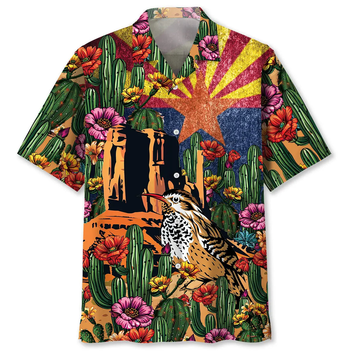 Vintage Arizona State Hawaiian Shirt For Beachside Event And Coastal Casual Wear