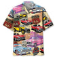 Vintage Classic Creative Car Route Hawaiian Shirt For Motorsport Events, Beach Travel, And Thoughtful Gift Giving