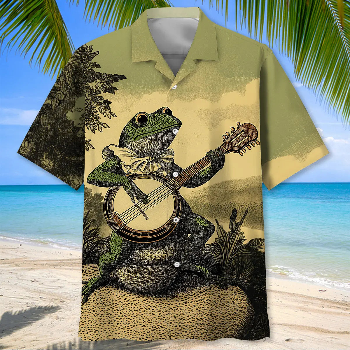 Vintage Banjo Hawaiian Shirt