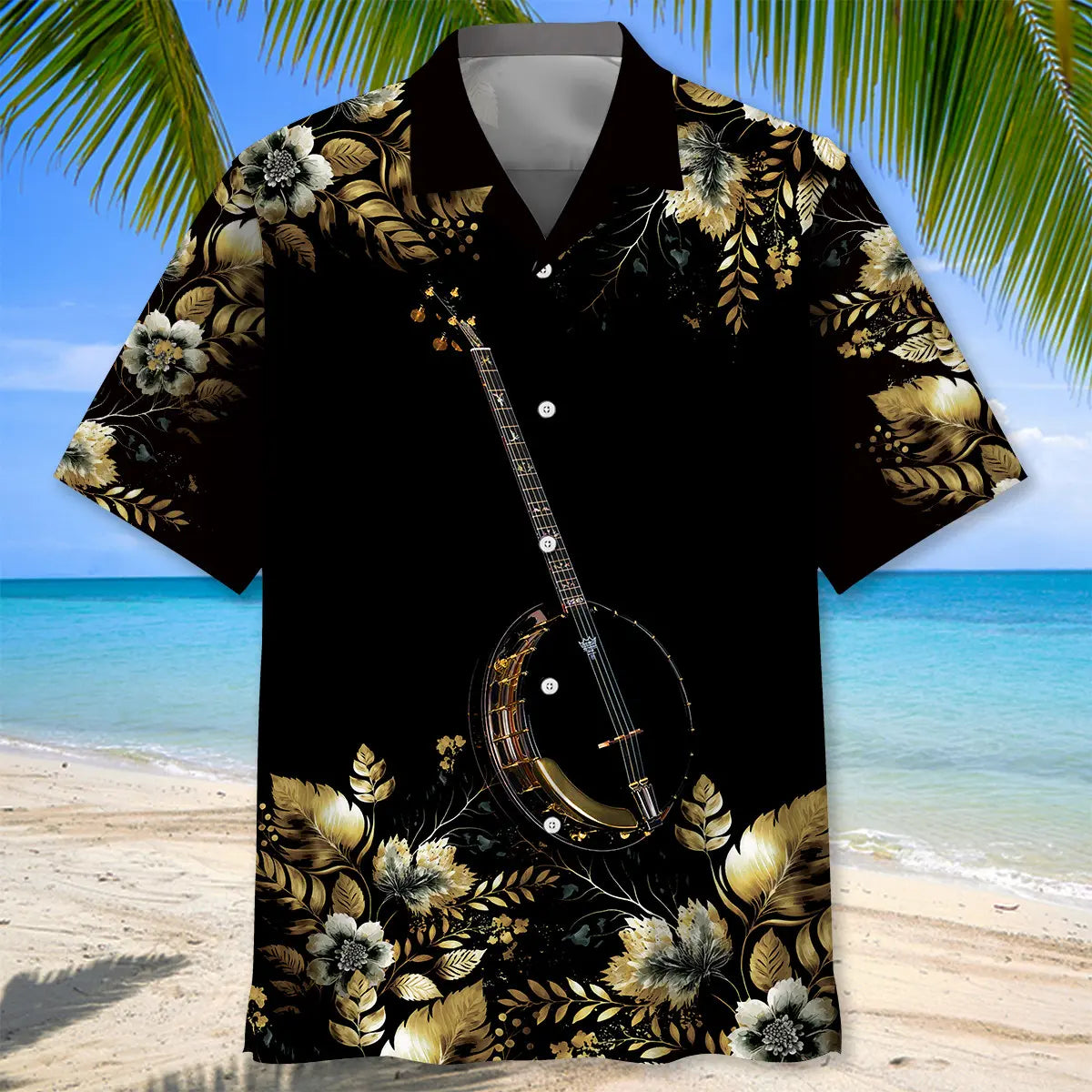 Vintage Banjo Hawaiian Shirt