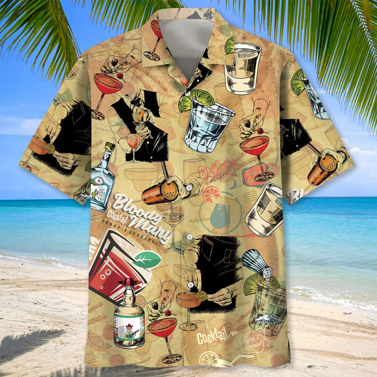 Vintage Barista Hawaiian Shirt For Outdoor Relaxation, Island Trips, And Warm Weather Activities