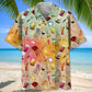 Vintage Bartender Set Hawaiian Shirt For Tropical Holidays, Outdoor Gatherings, And Everyday Comfort