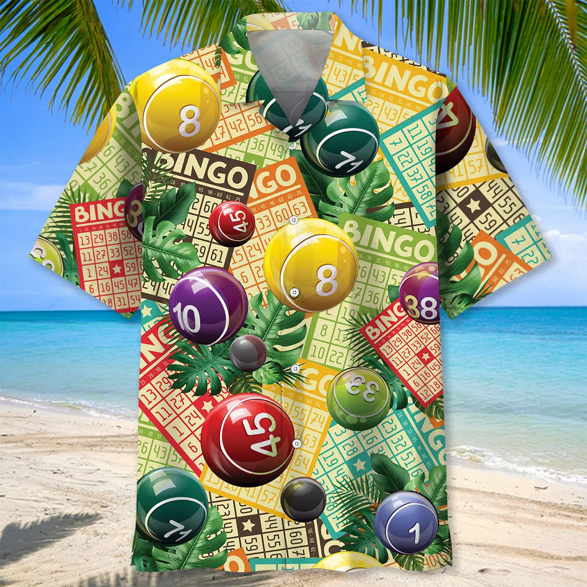 Vintage Bingo Hawaiian Shirt For Beach Days, Summer Outings, And Thoughtful Gift Giving