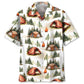 Vintage Camping Tent Hawaiian Shirt For Outdoor Relaxation, Island Trips, And Warm Weather Activities