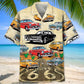 Vintage Classic Car Route Hawaiian Shirt For Beach Days, Summer Outings, And Thoughtful Gift Giving