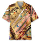 Vintage Classic Flute Hawaiian Shirt For Summer Vacation, Beach Travel, And Casual Wear