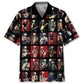 Vintage Classical Guitarist Hawaiian Shirt For Island Vacations, Resort Wear, And Relaxed Seasonal Style