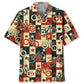 American Vintage Cycling Hawaiian Shirt For Patriotic Events, Summer Travel, And Casual Outdoor Wear