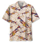 Vintage Floral Trumpet Hawaiian Shirt For Resort Trips, Coastal Parties, And Warm Weather Style